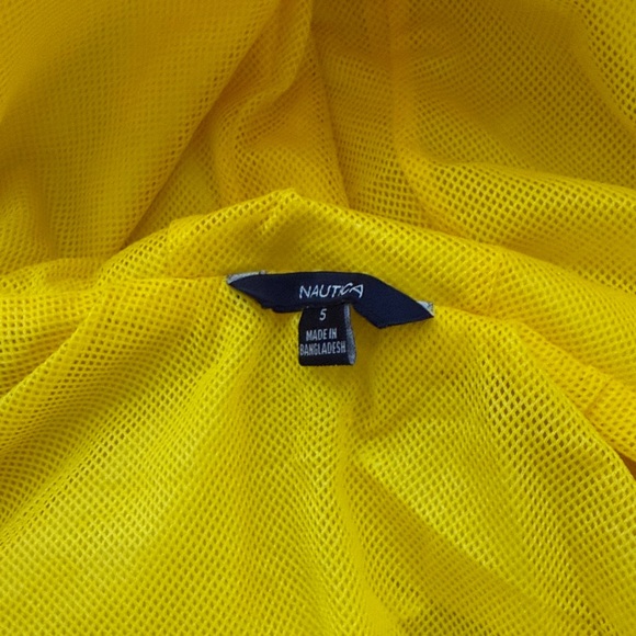 Nautica Bright Yellow Mesh Fabric - Picture 2 of 3